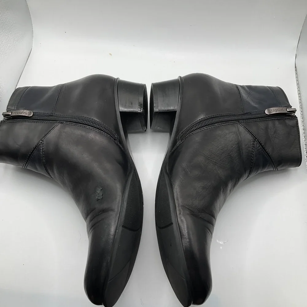 Regarde Le Ciel Stefany 396 Ankle Boots‎ Black Leather Patchwork Sz 40 US 8 $210
